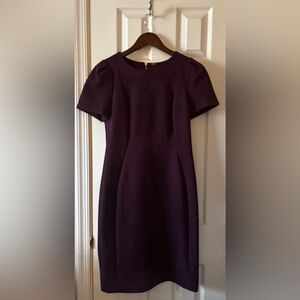 Calvin Klein Deep Purple Suede Dress